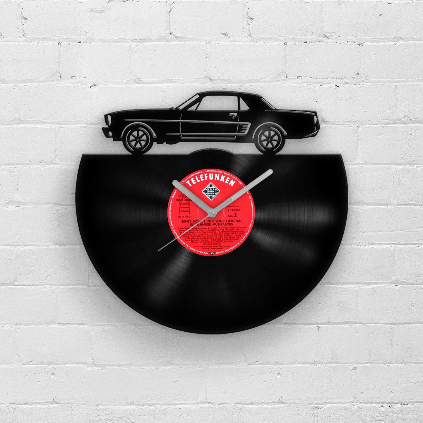 CLASSIC SPORTS CAR - Vinyl Record Wall Clock