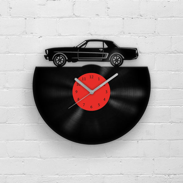 CLASSIC SPORTS CAR - Vinyl Record Wall Clock