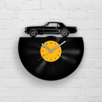 CLASSIC SPORTS CAR - Vinyl Record Wall Clock