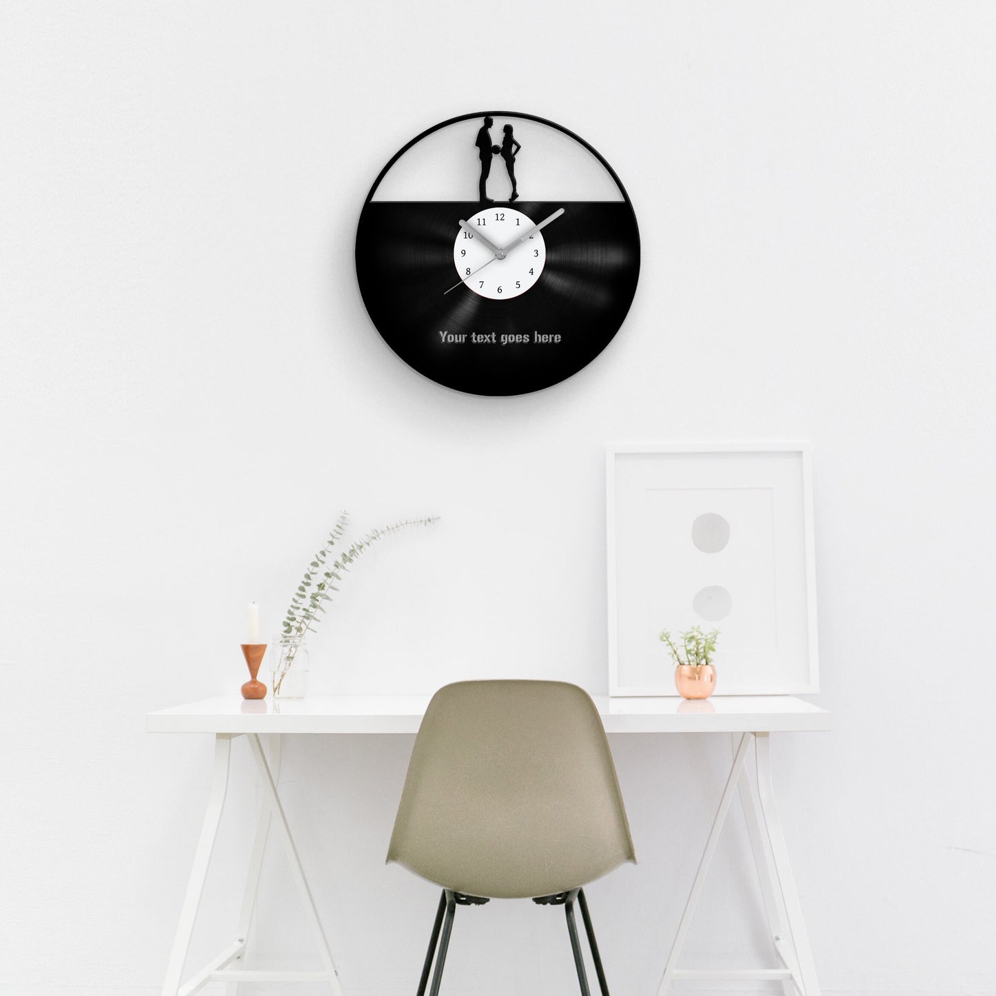 PERSONALIZED VINYL CLOCK for PARENTS