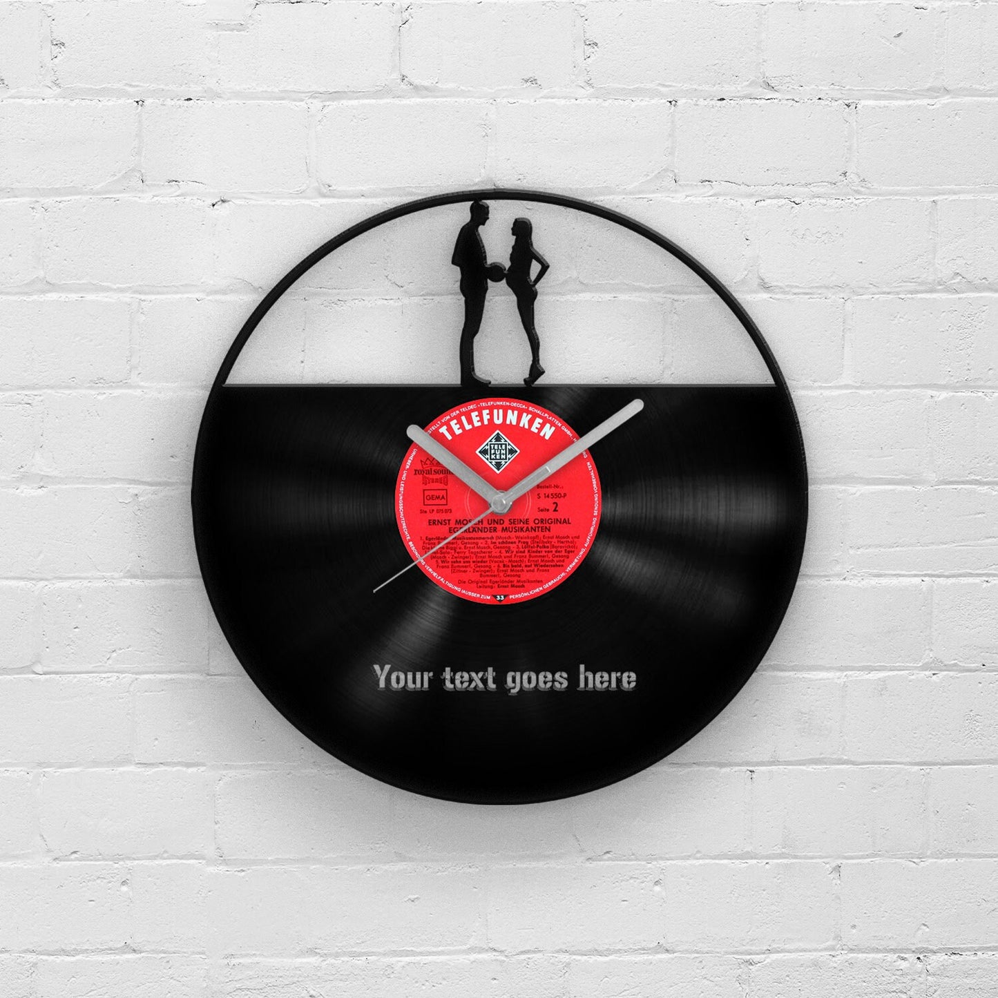 PERSONALIZED VINYL CLOCK for PARENTS