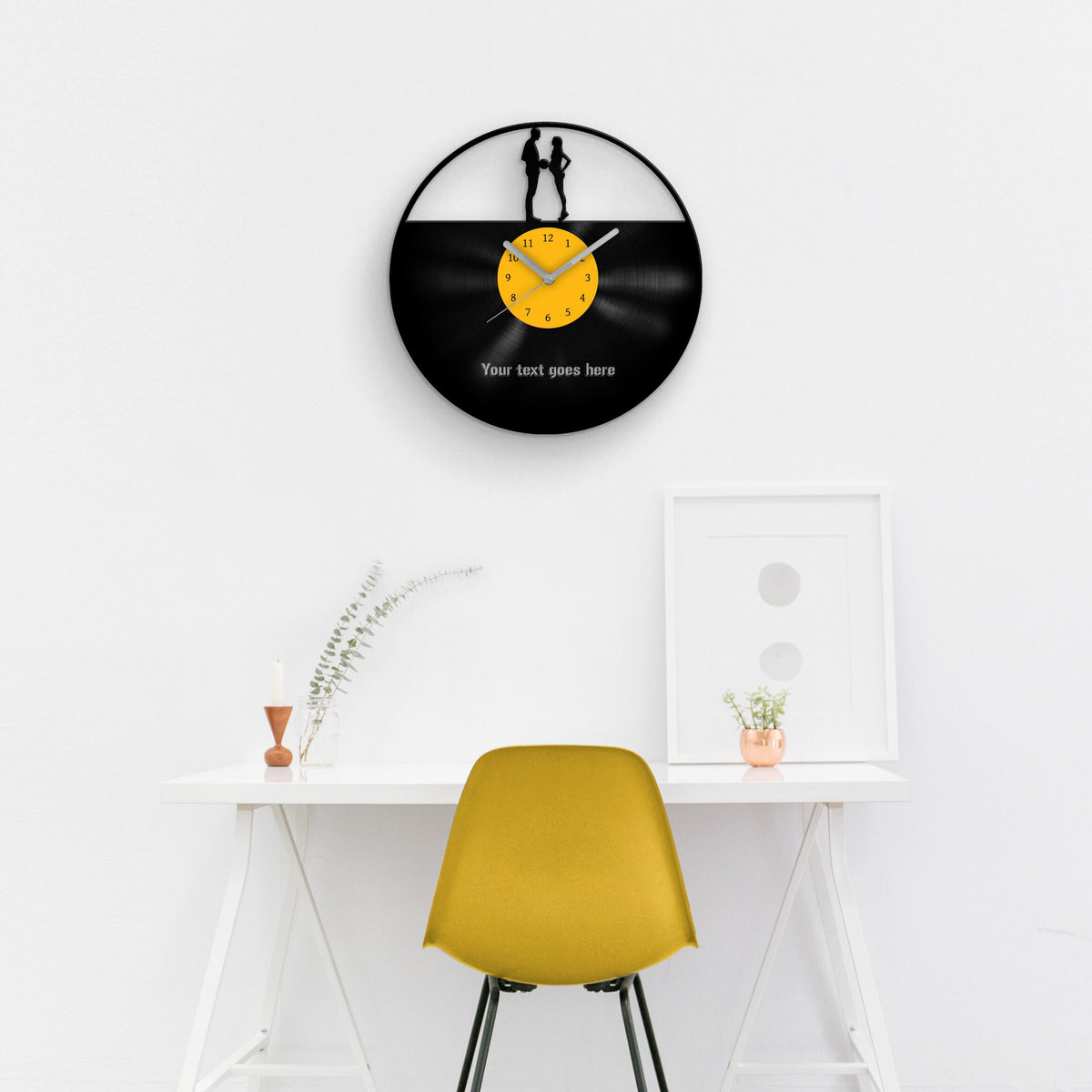 PERSONALIZED VINYL CLOCK for PARENTS