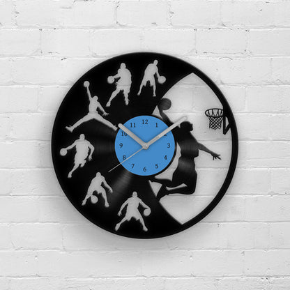 BASKETBALL SLAM DUNK - Vinyl Record Wall Clock