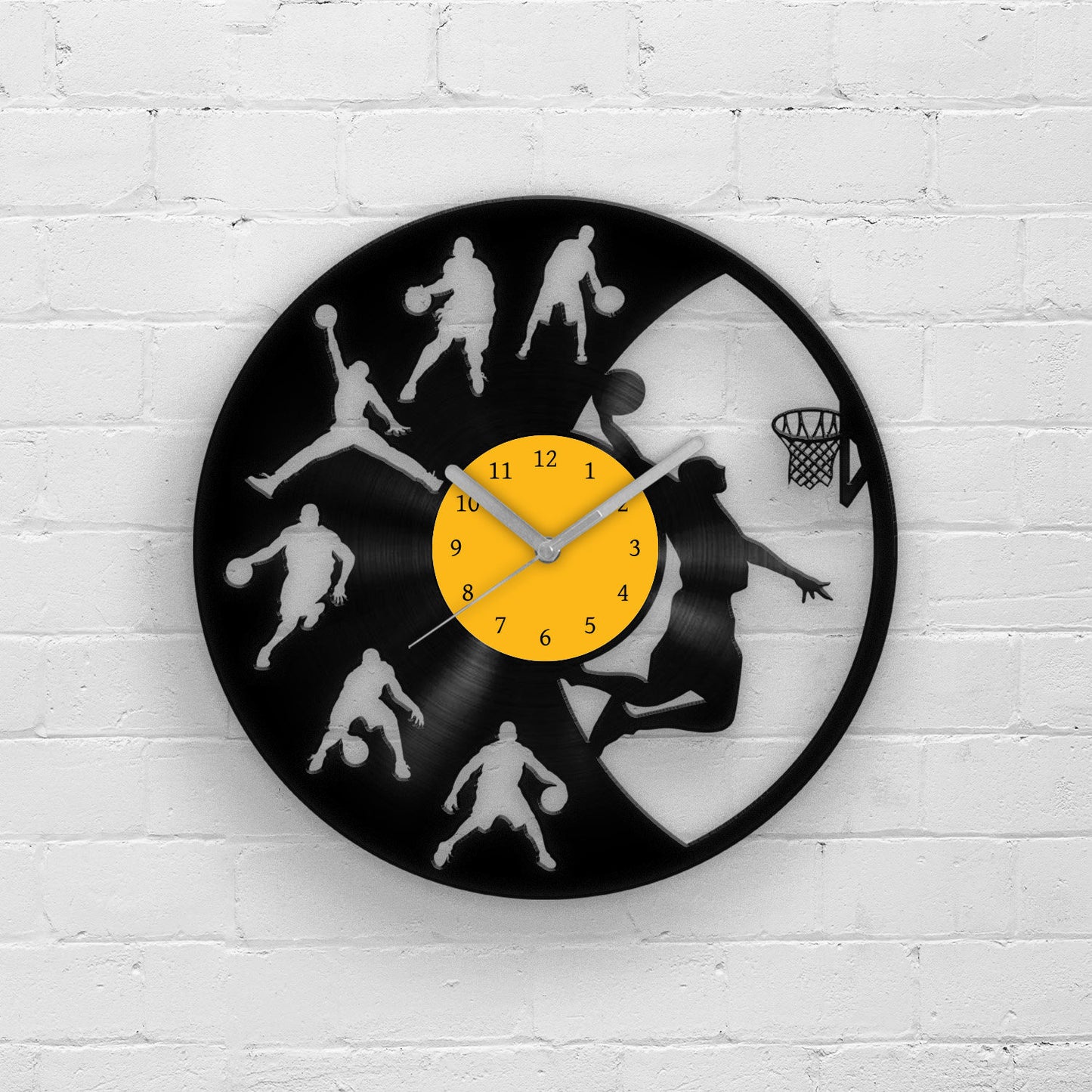 BASKETBALL SLAM DUNK - Vinyl Record Wall Clock