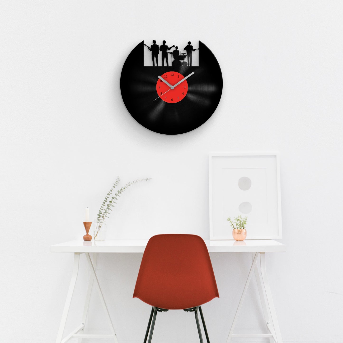 ROCK MUSIC FAN GIFT - Vinyl Record Wall Clock 12''