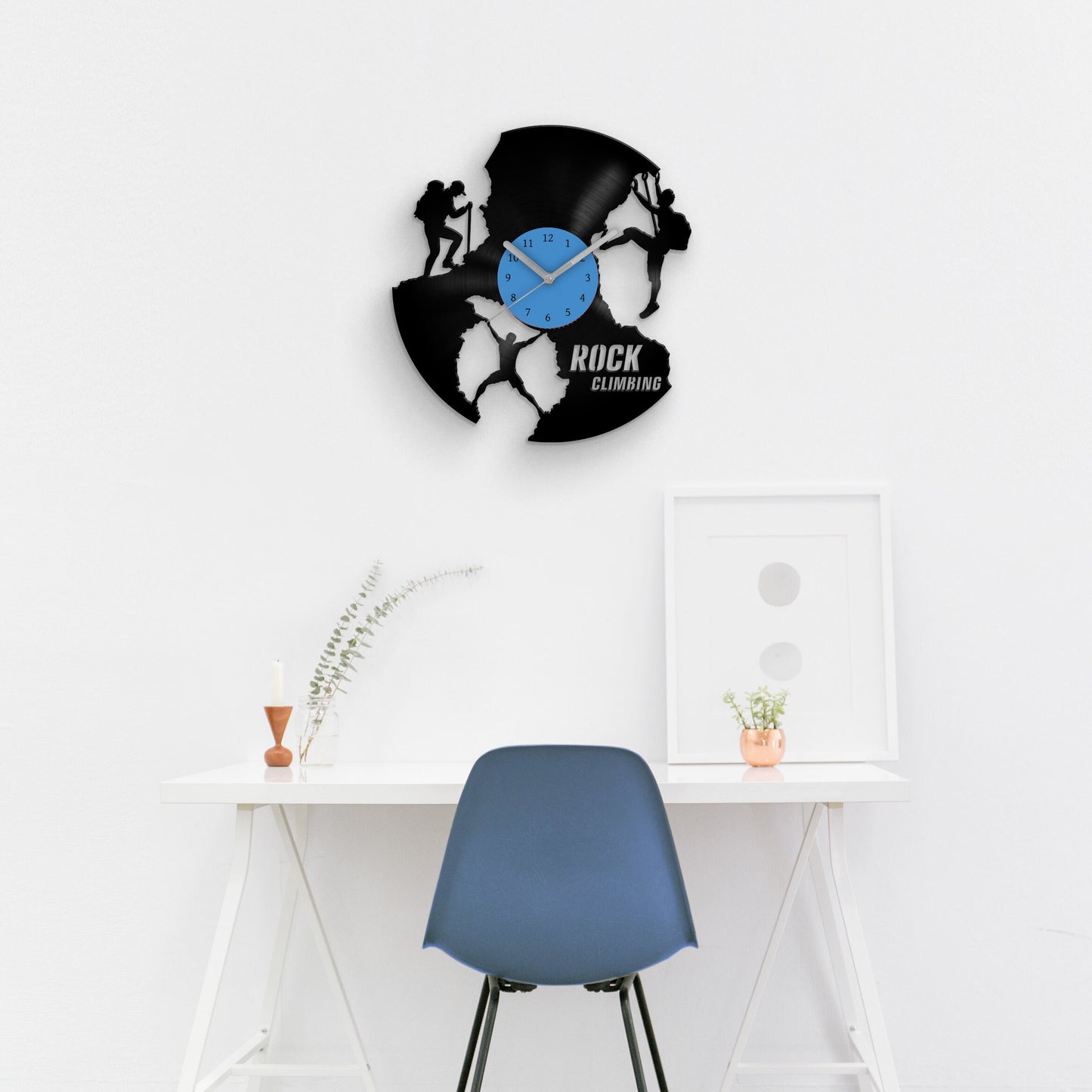 Rock Climbing - Vinyl Wall Clock 12''