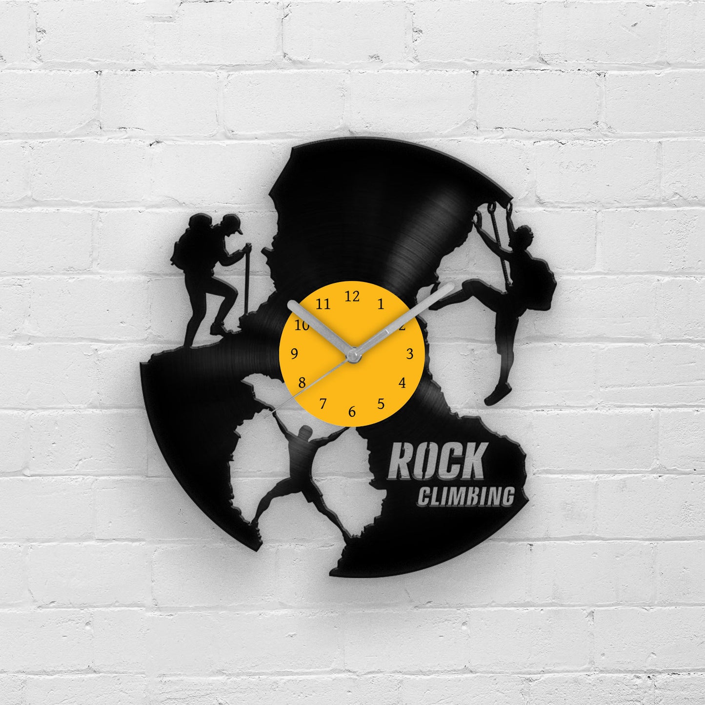 Rock Climbing - Vinyl Wall Clock 12''