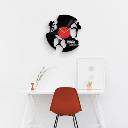 Rock Climbing - Vinyl Wall Clock 12''