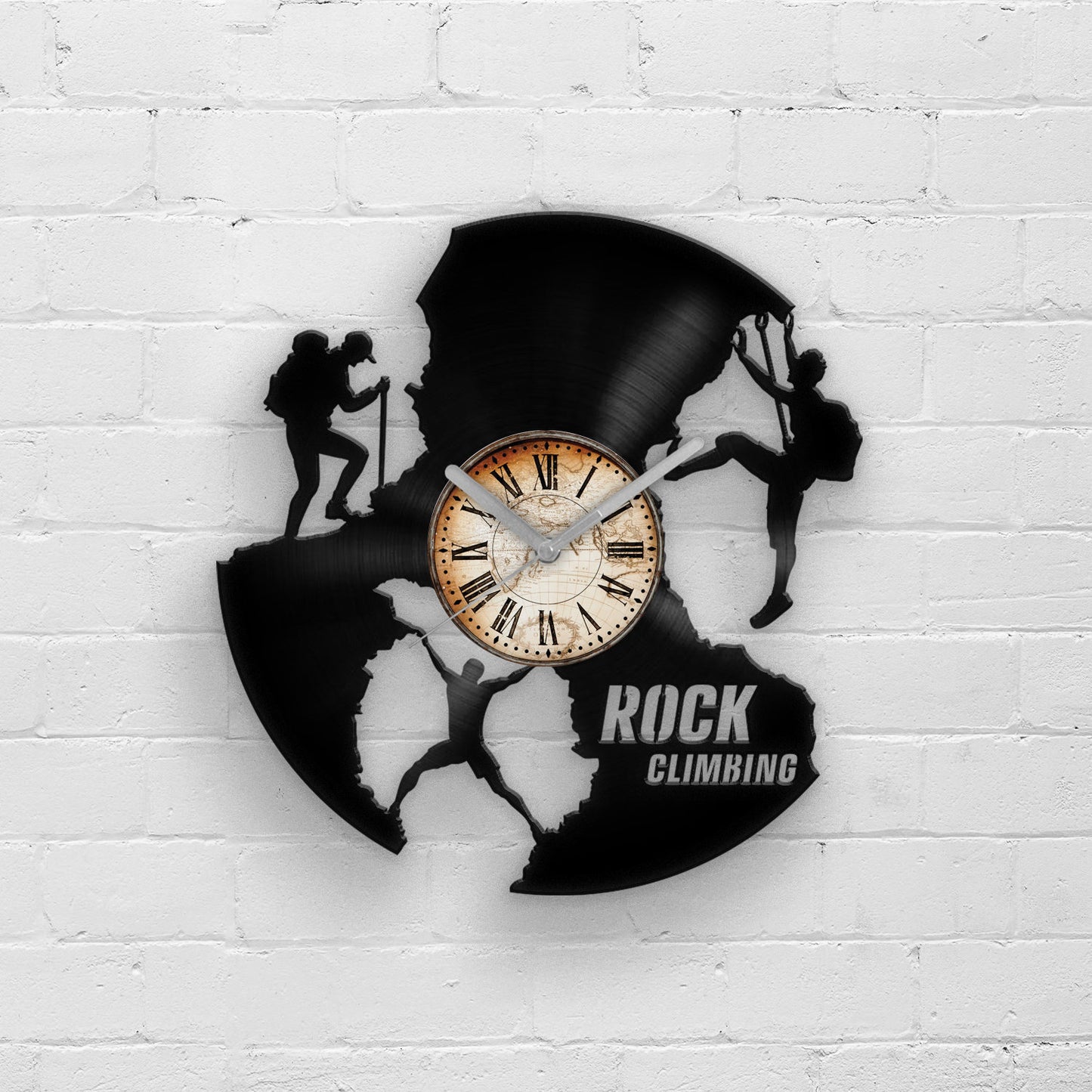 Rock Climbing - Vinyl Wall Clock 12''