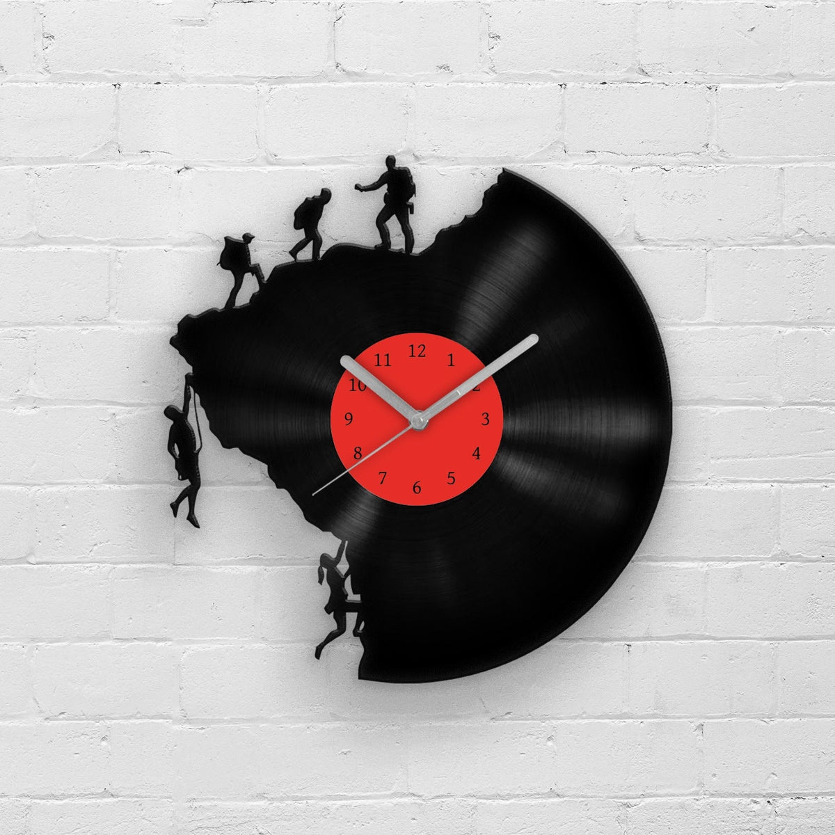 CLIMBING MEN - Vinyl Record Wall Clock