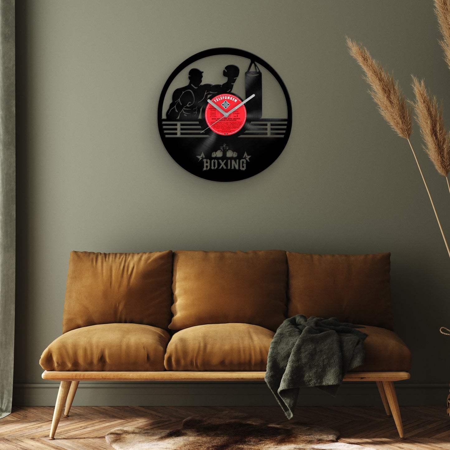 BOXING - Vinyl Record Wall Clock