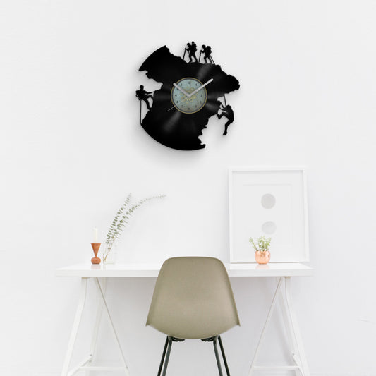 Climbing Men - Vinyl Record Wall Clock 12''