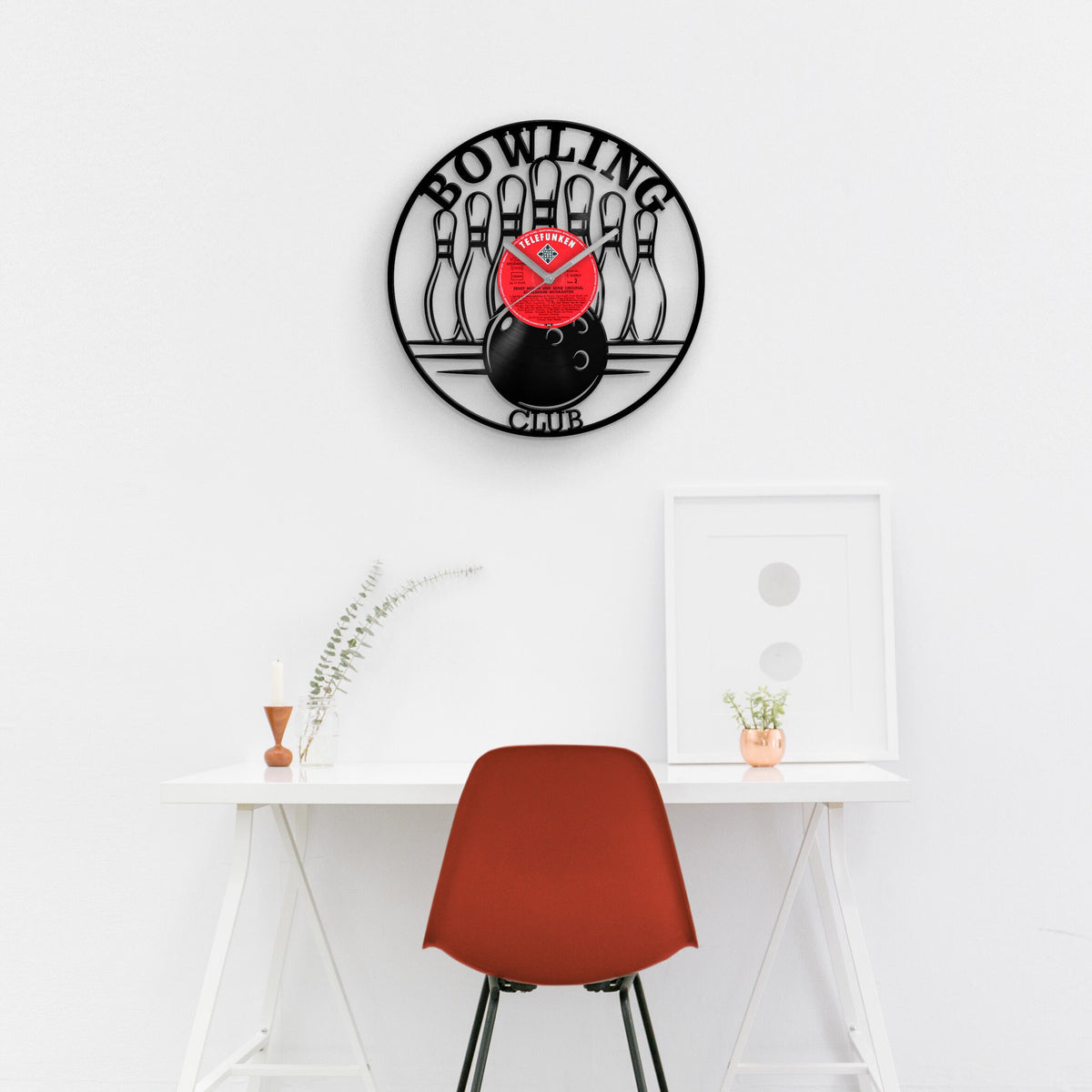 BOWLER GIFT - Vinyl Record Wall Clock