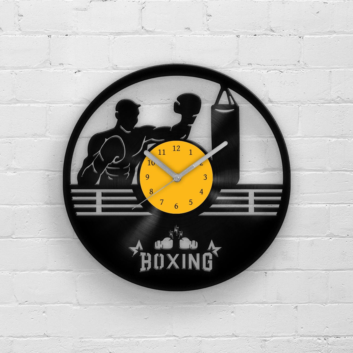 BOXING - Vinyl Record Wall Clock