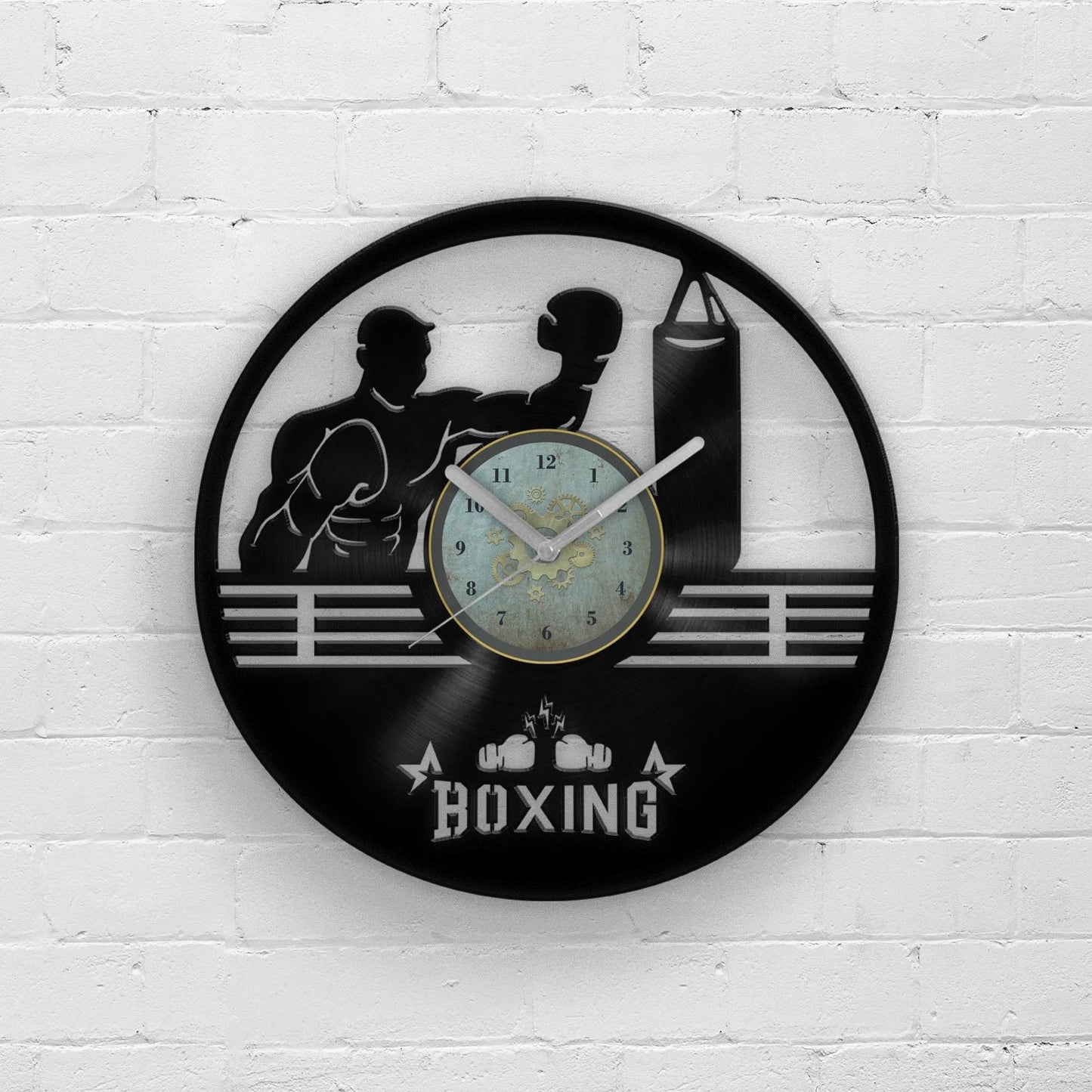 BOXING - Vinyl Record Wall Clock