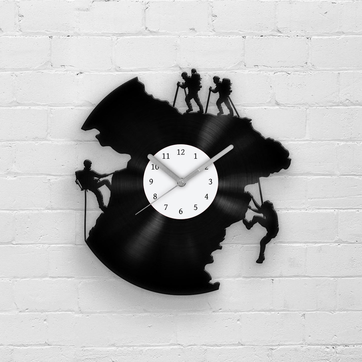 Climbing Men - Vinyl Record Wall Clock 12''