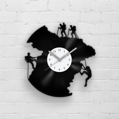 Climbing Men - Vinyl Record Wall Clock 12''