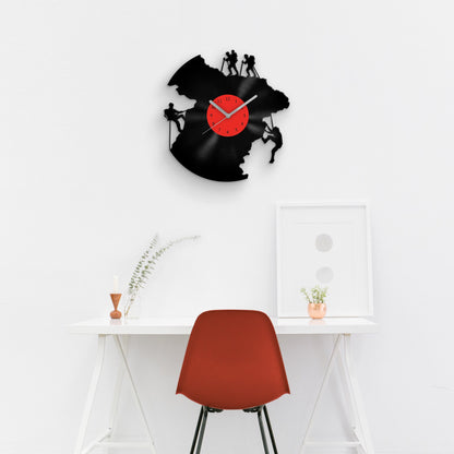 Climbing Men - Vinyl Record Wall Clock 12''