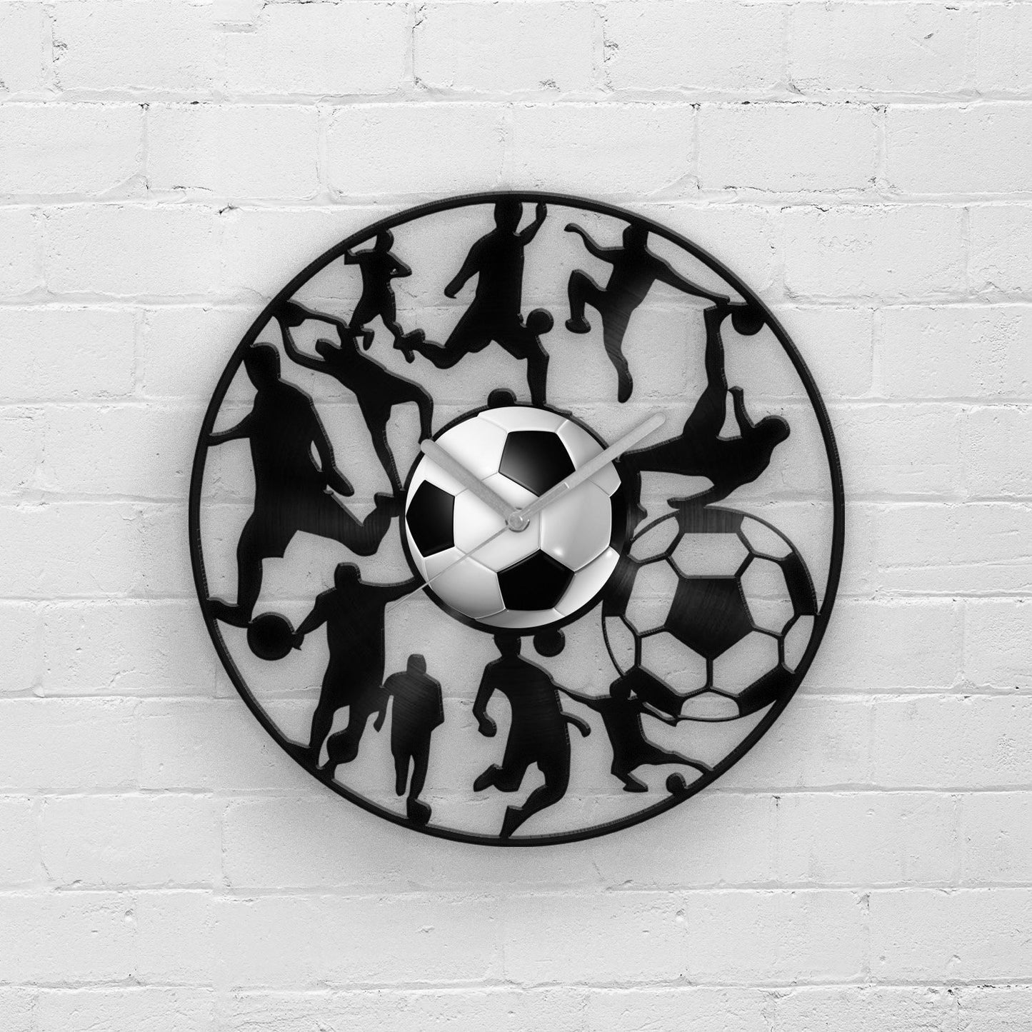 FOOTBALL - Vinyl Record Wall Clock