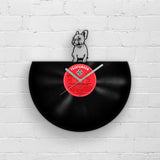 FRENCH BULLDOG PORTRAIT - Vinyl Record Wall Clock