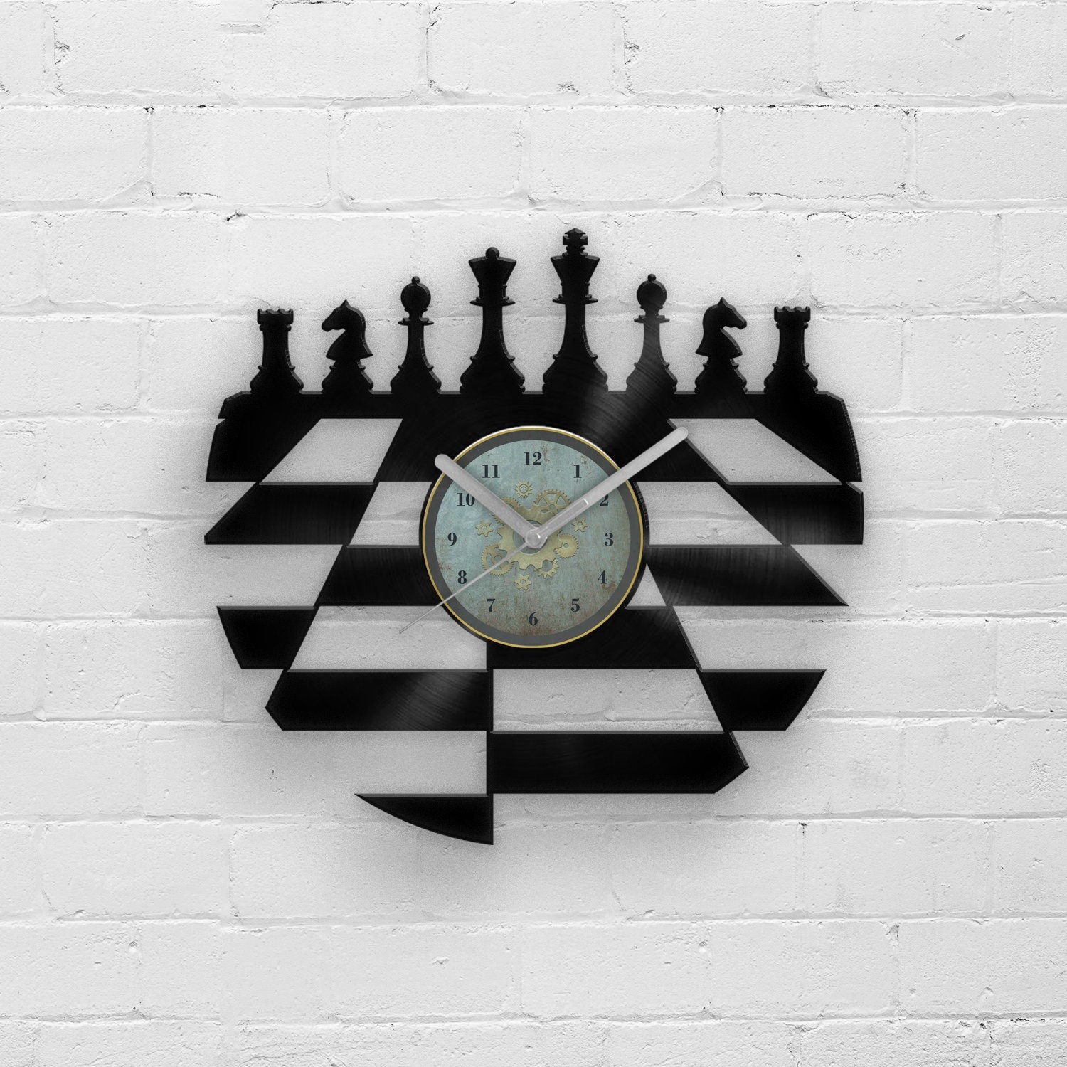 CHESS PLAYER - Vinyl Record Wall Clock