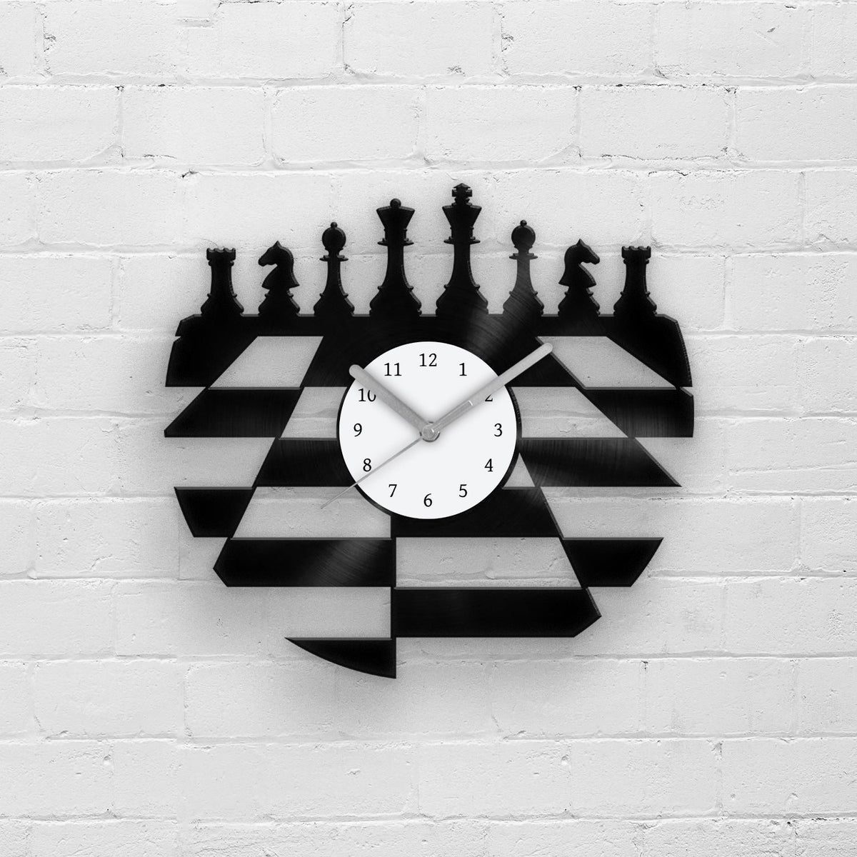 CHESS PLAYER - Vinyl Record Clock