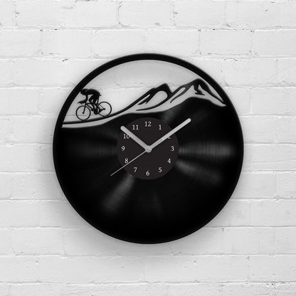 MOUNTAIN BIKE - Vinyl Record Wall Clock