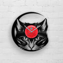 CAT LOVER GIFT - CAT PORTRAIT - Vinyl Record Wall Clock "12
