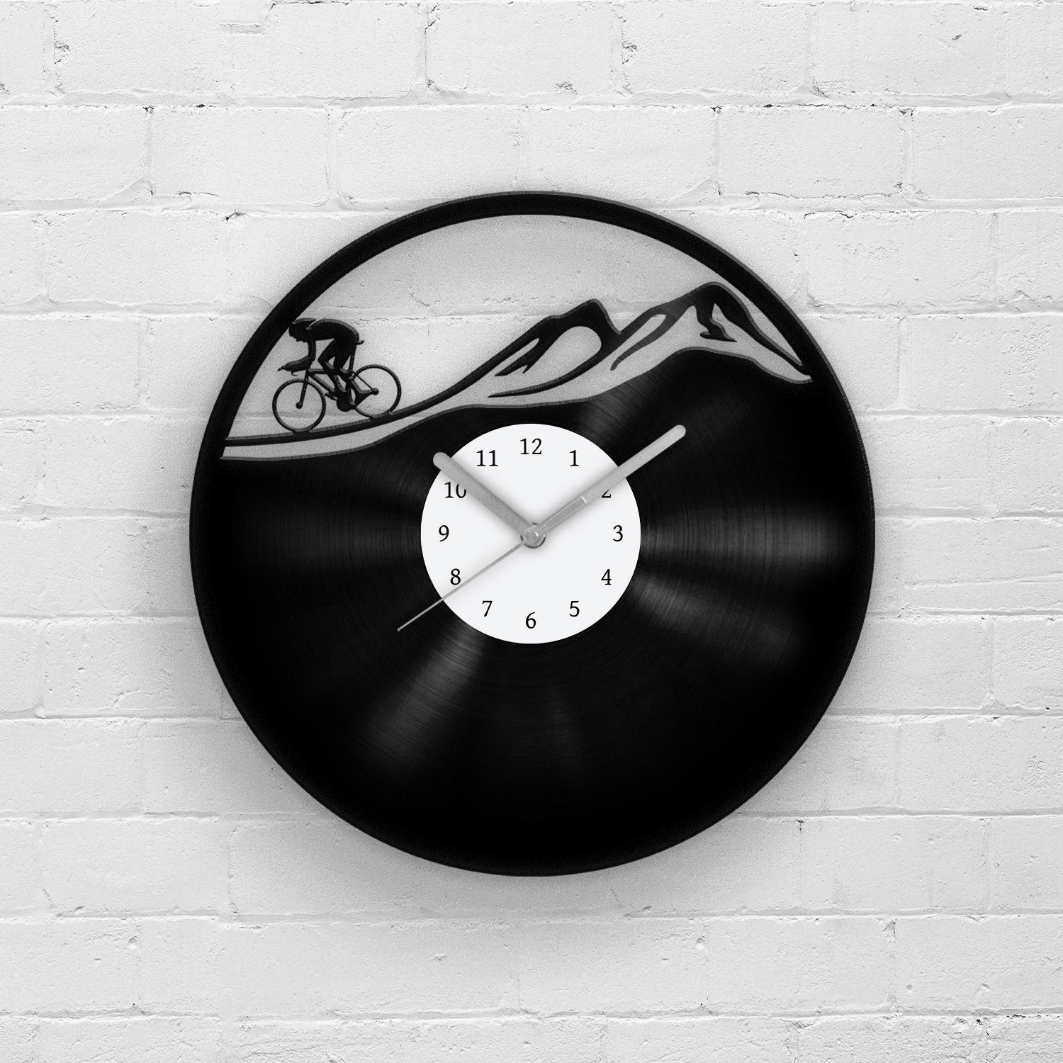 MOUNTAIN BIKE - Vinyl Record Wall Clock