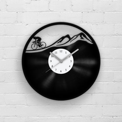 MOUNTAIN BIKE - Vinyl Record Wall Clock