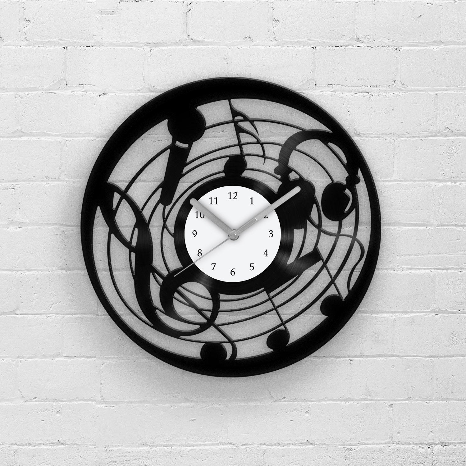 MUSIC INSTRUMENTS - Vinyl Clock