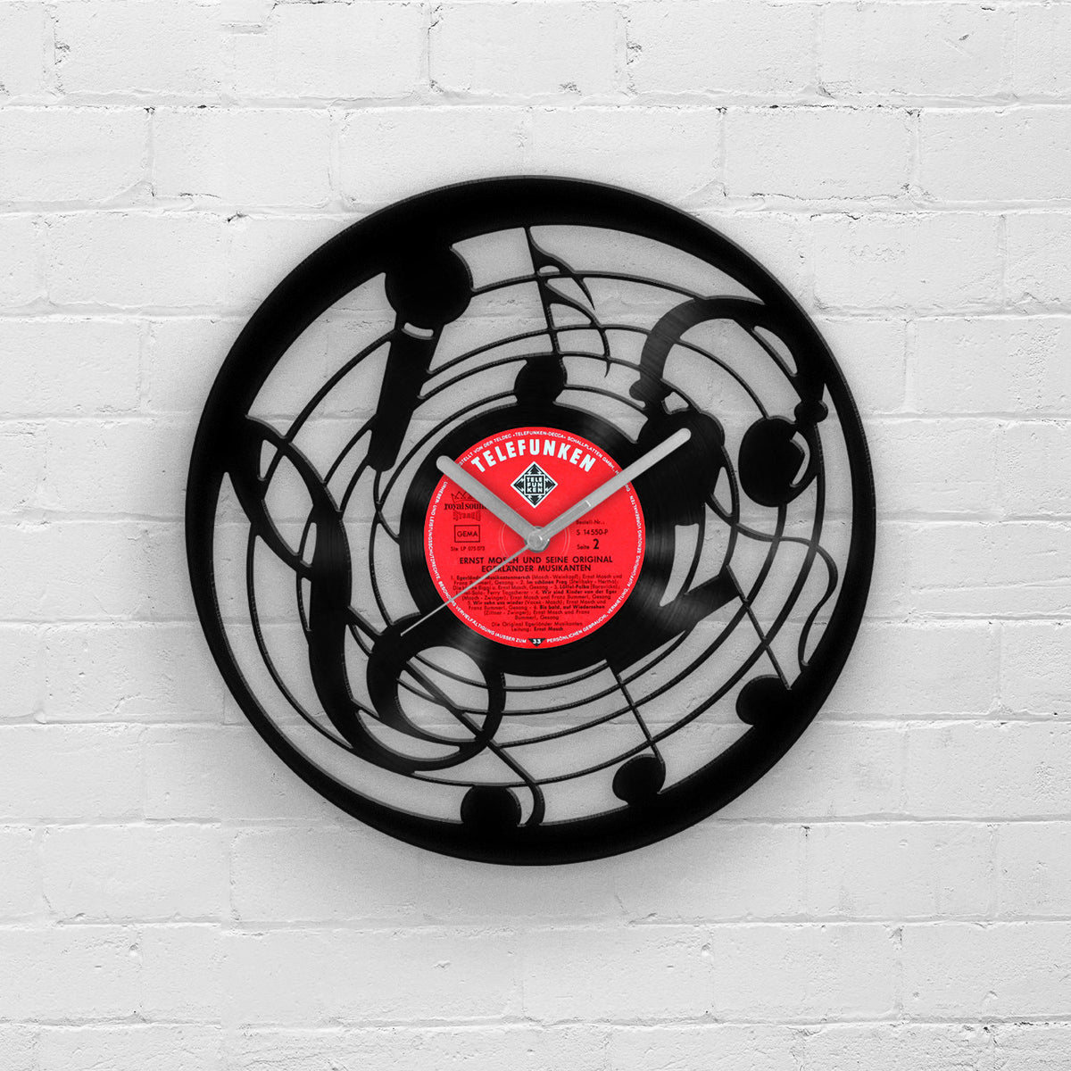 MUSIC INSTRUMENTS - Vinyl Clock