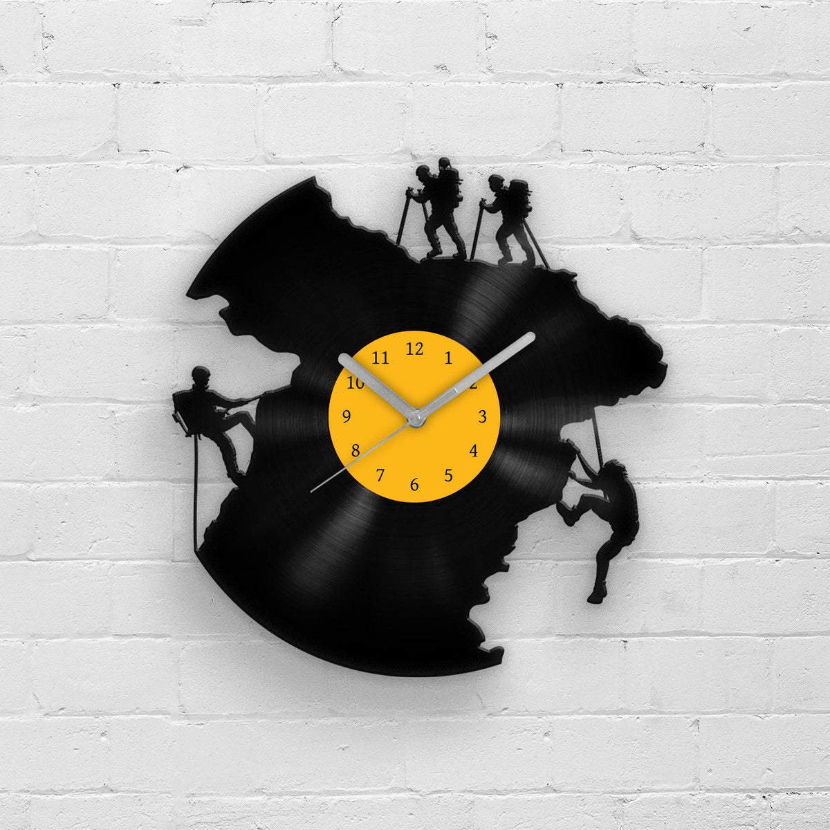 Climbing Men - Vinyl Record Wall Clock 12''