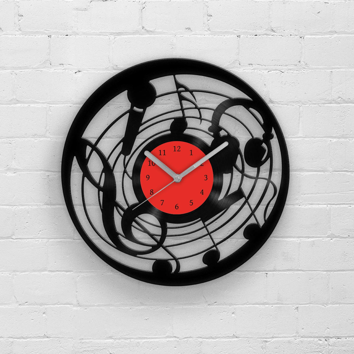 MUSIC INSTRUMENTS - Vinyl Clock