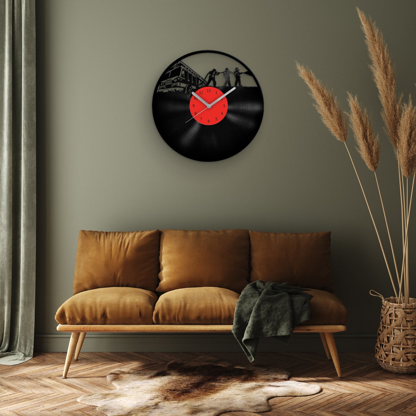 FIREFIGHTERS - Housewarming Vinyl Record Wall Clock