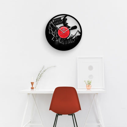 Winter Sports - Snowboard - Vinyl Record Wall Clock 12''