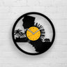 CALIFORNIA STATE MAP - Vinyl Record Wall Clock
