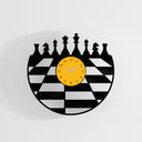 VINTAGE CHESS BOARD - Vinyl Record Wall Clock