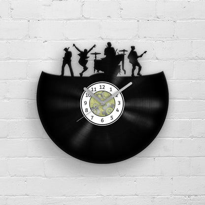 ROCK BAND - Vinyl Record Wall Clock