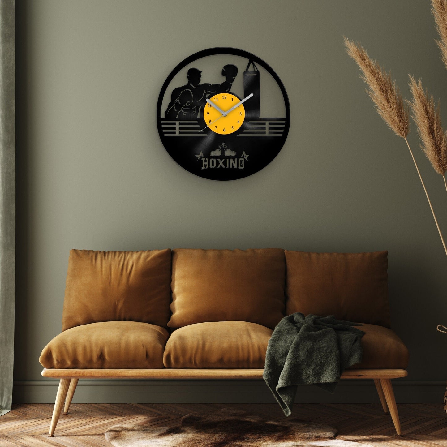 BOXING - Vinyl Record Wall Clock