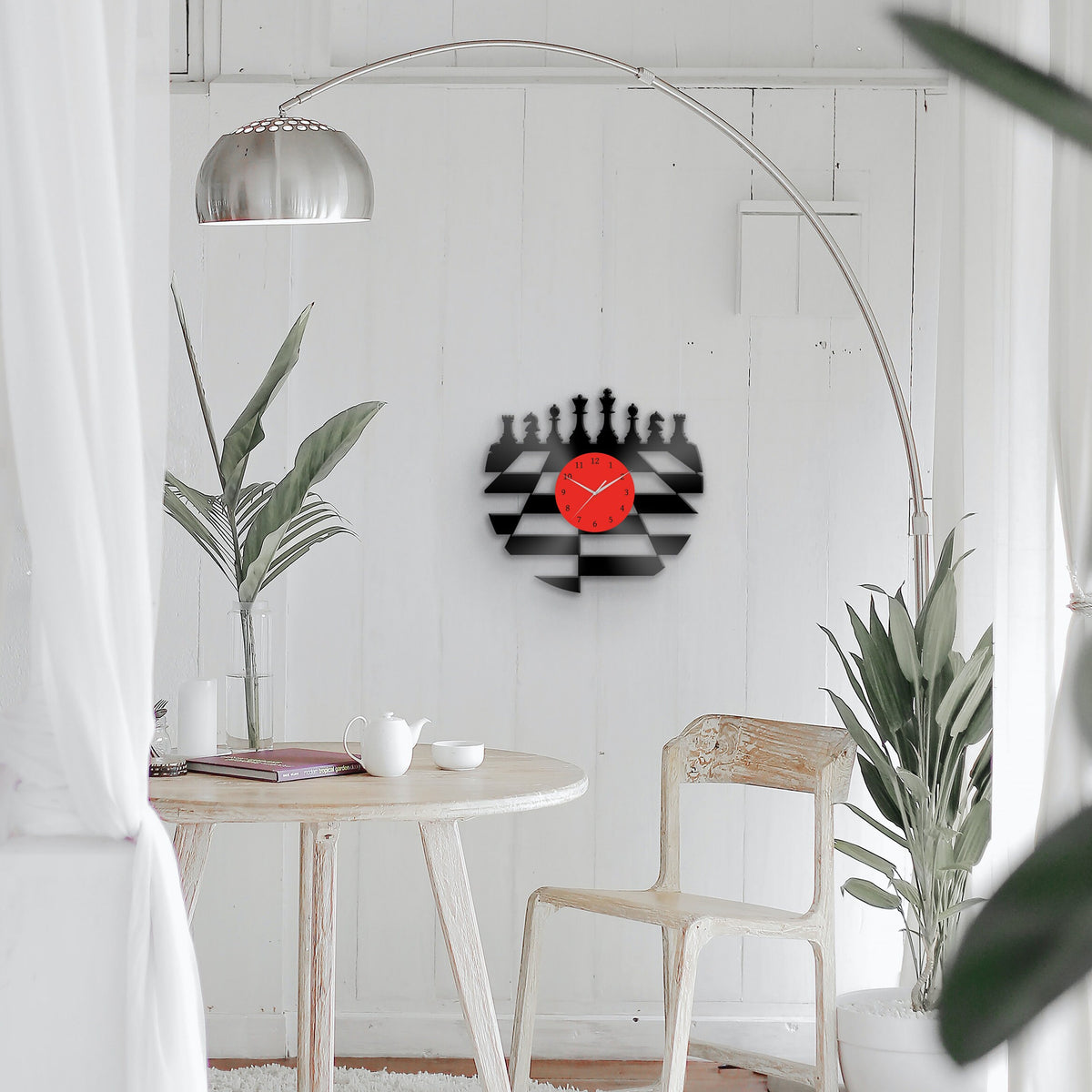 CHESS PLAYER - Vinyl Record Clock