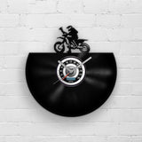 MOTOCROSS RIDER - Vinyl Record Clock