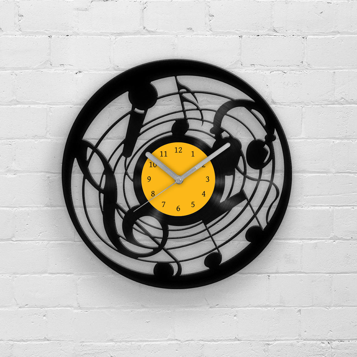MUSIC INSTRUMENTS - Vinyl Clock