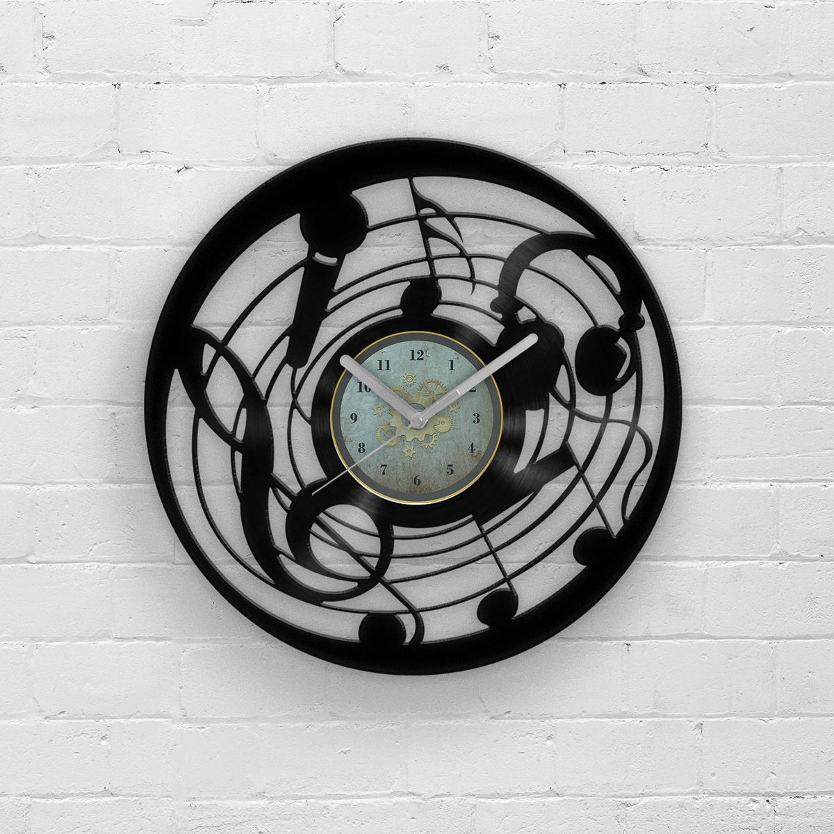 MUSIC INSTRUMENTS - Vinyl Clock