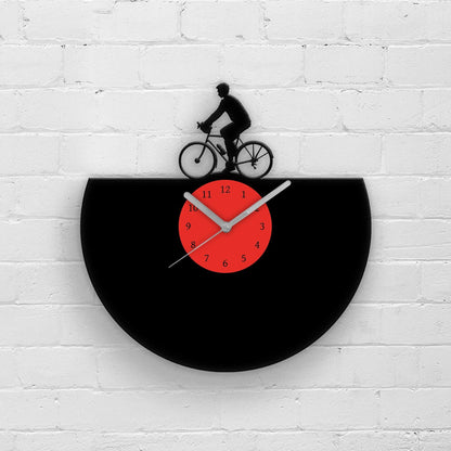 CYCLIST - Vinyl Record Wall Clock