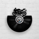 SPORT BIKE SILHOUETTE - Vinyl Record Wall Clock