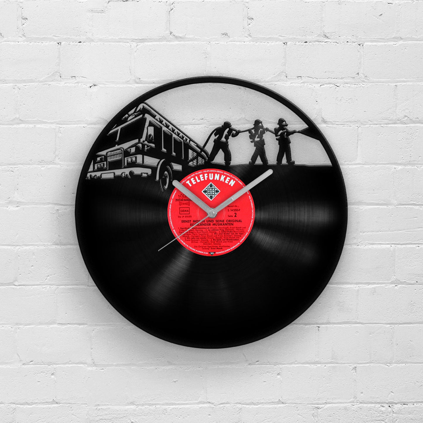 FIREFIGHTERS - Housewarming Vinyl Record Wall Clock