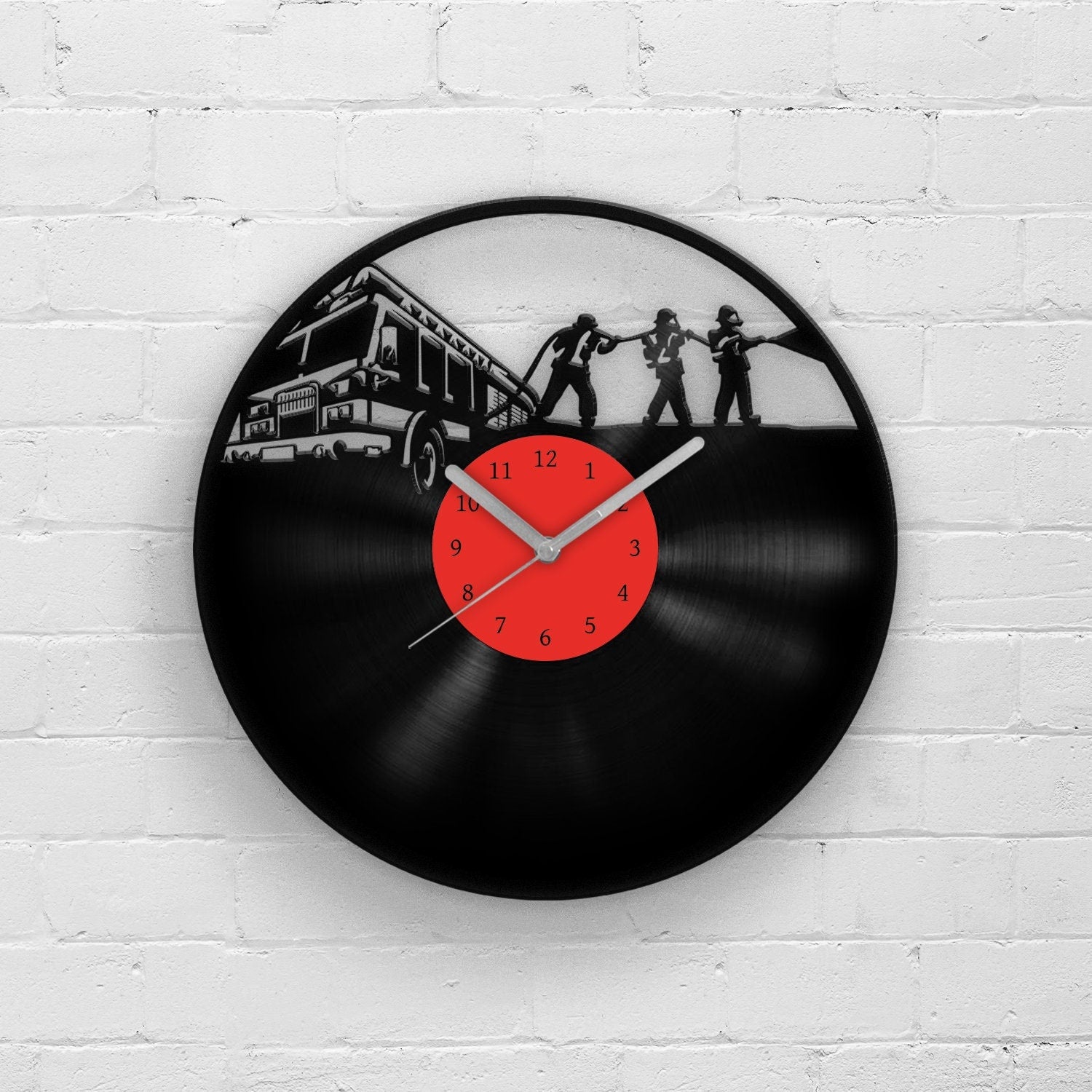 FIREFIGHTERS - Housewarming Vinyl Record Wall Clock