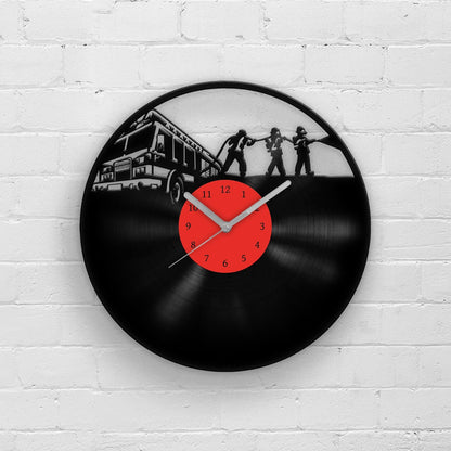 FIREFIGHTERS - Housewarming Vinyl Record Wall Clock
