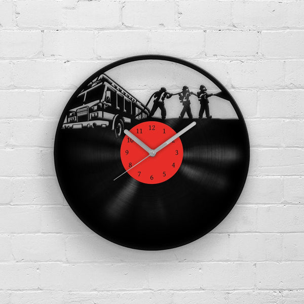 FIREFIGHTERS - Housewarming Vinyl Record Wall Clock